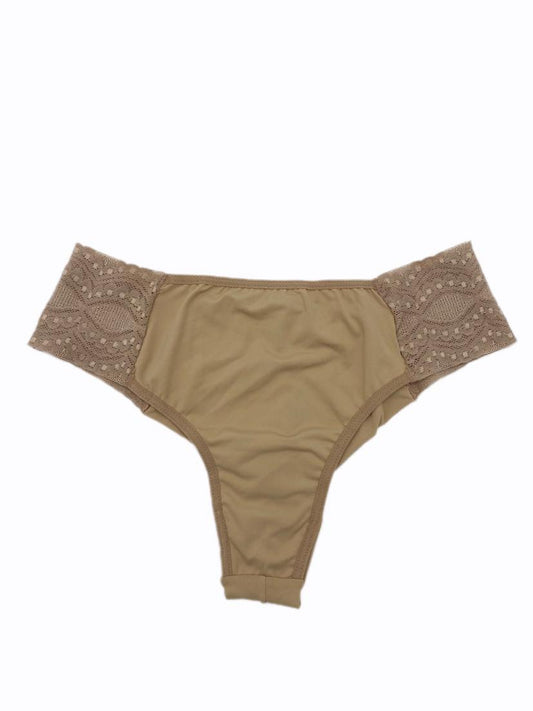 Brazilian Comfort Panties With Laces Beige