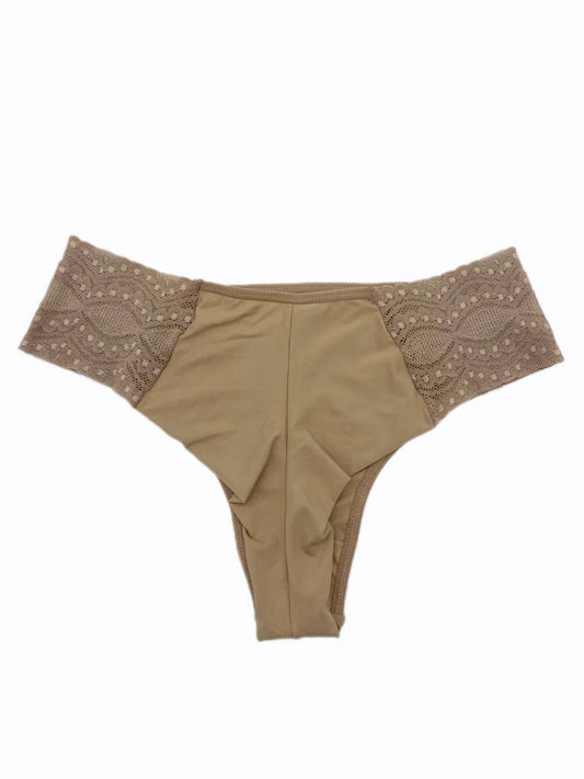 Brazilian Comfort Panties With Laces Beige