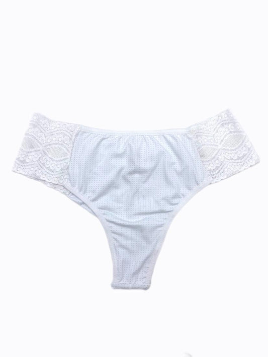 Brazilian Comfort Panties With Laces White
