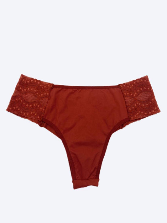 Brazilian Comfort Panties With Laces Terracota