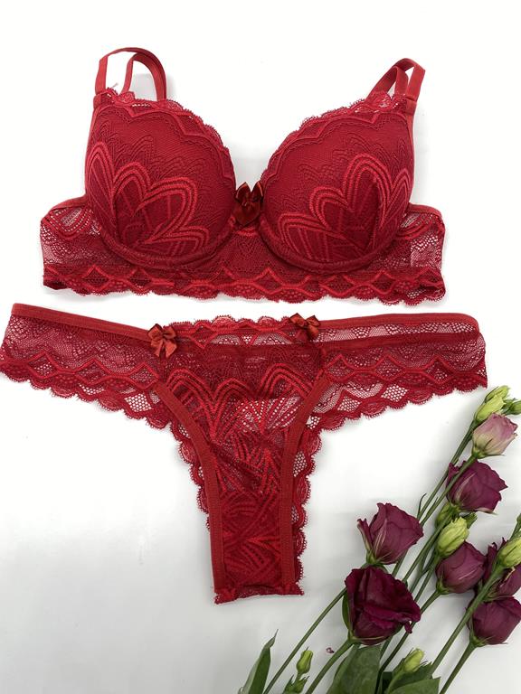 Red Glitter Bra - Caramì Underwear and luxury lingerie made in