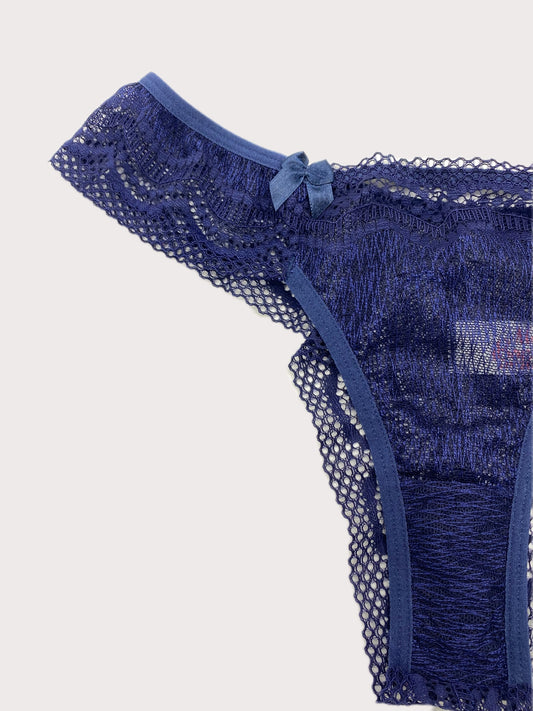 Lace Panties Navy Blue